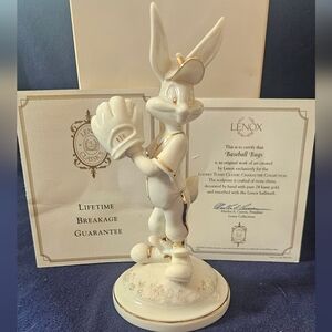 Retired Discontinued Baseball bugs bunny Lenox